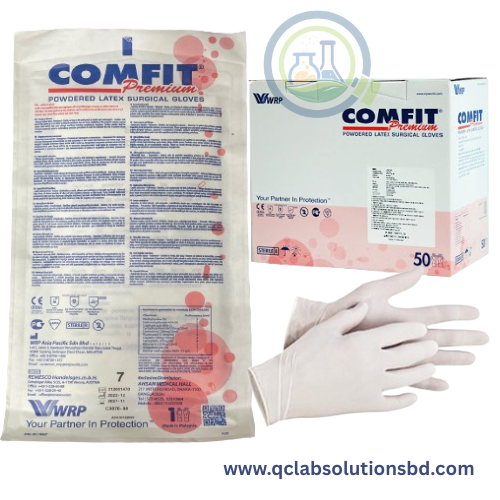 Comfit Premium Surgical Gloves, Latex, Powdered, Sterile